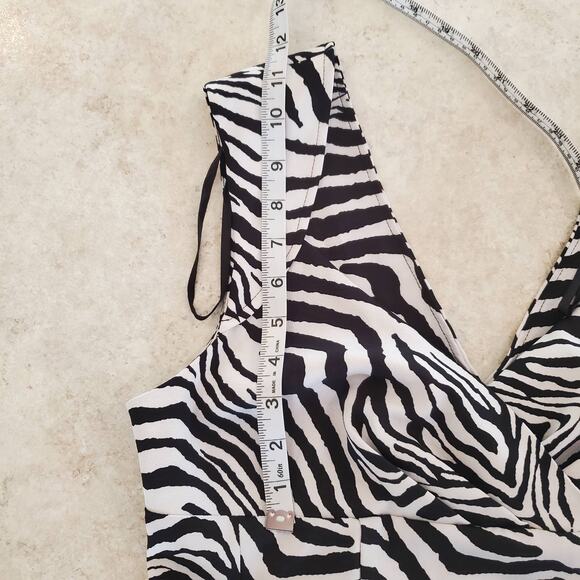 Snap Zebra Midi Sheath Dress Size 11 - Picture 8 of 9